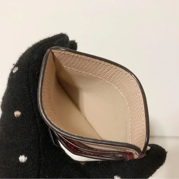 Authentic Chloe Embossed Calfskin Leather C Logo Card Case Card Holder - Picture 8 of 10